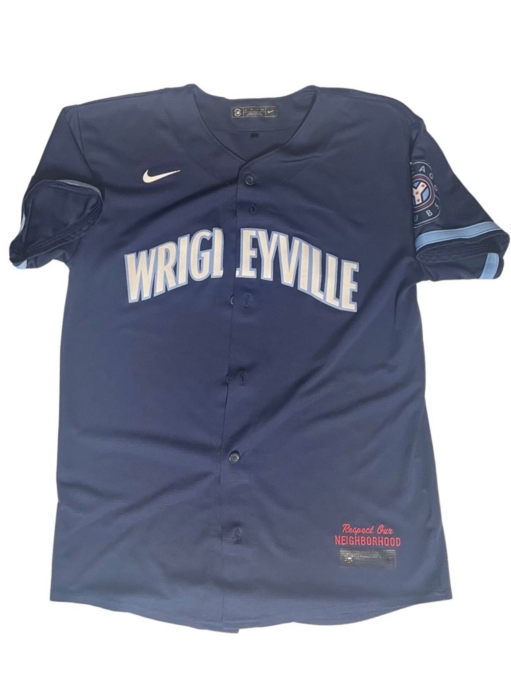 Nike MLB Kid’s Navy Wrigleyville Chicago Cubs Button-Front Jersey XL